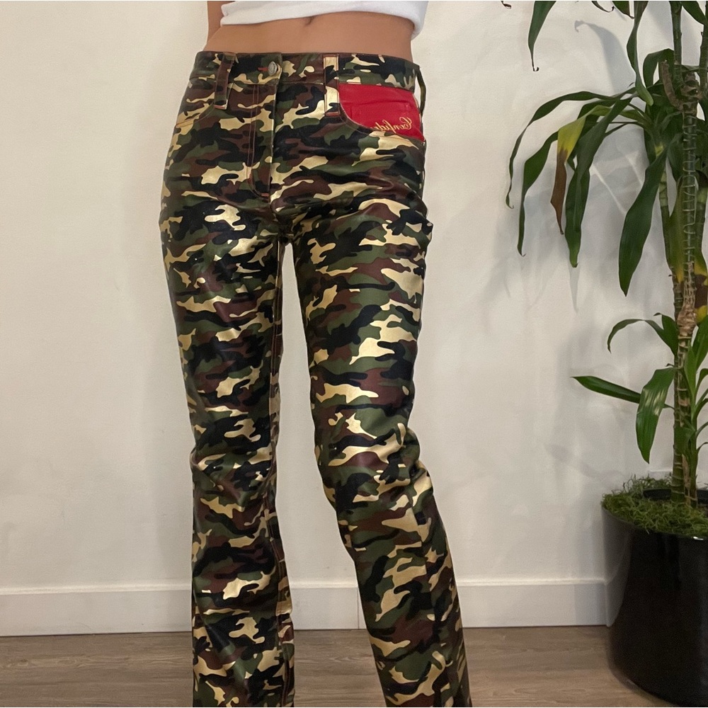 DESIGNER When Smoke Clears Army Print Pants - NEVER WORN